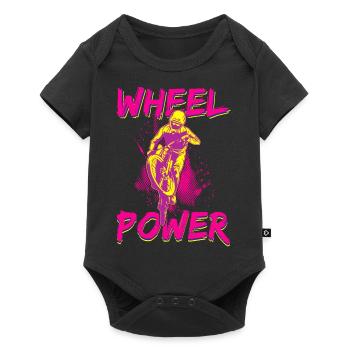 Cycling BMX Cyclocross Cyclist Life Race - Baby Premium short-sleeve bodysuit - black - Front