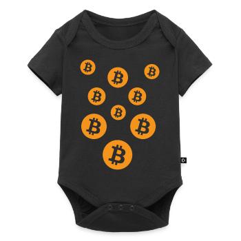Crypto Bitcoin Trading - Body à manches courtes Premium Bébé - noir - Devant
