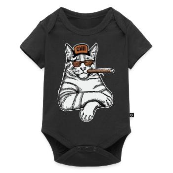 Cat Cat Cat Shirt Cat Gift Idea Kitten - Body à manches courtes Premium Bébé - noir - Devant