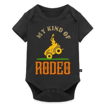 Tonte de pelouse Cowboy Mon genre de rodéo Drôle de pelouse - Body à manches courtes Premium Bébé - noir - Devant