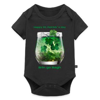 Happy St. Patrick´s Day - Baby Premium Kurzarmbody - Schwarz - Vorne