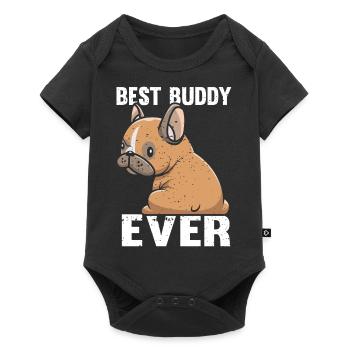 Adorable Puppy Prints T-Shirts - Baby Premium short-sleeve bodysuit - black - Front