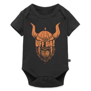 Da | Scandinavian Quote - Baby Premium Kurzarmbody - Schwarz - Vorne