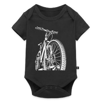 Bike, mountain bike, MTB, bicycle - Baby Premium short-sleeve bodysuit - black - Front