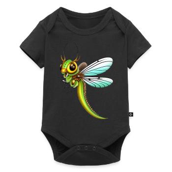 Dragonfly approaching - Baby Premium short-sleeve bodysuit - black - Front