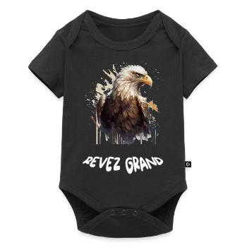 Rêvez grand - Body à manches courtes Premium Bébé - noir - Devant