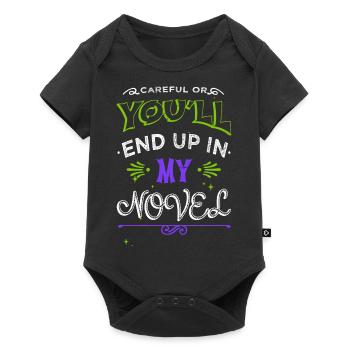 geek cool bmx humour littéraire cyclisme bday costume - Body à manches courtes Premium Bébé - noir - Devant