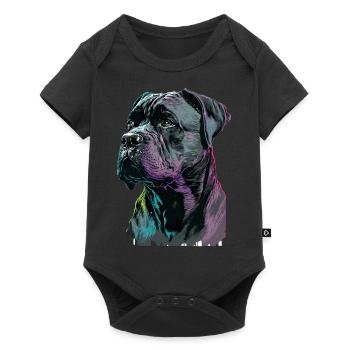 Cane Corso für einen Cane Corso Besitzer - Baby Premium Kurzarmbody - Schwarz - Vorne