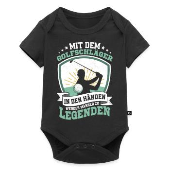 Mit dem Golfschläger in Händen werden Männer zu Le - Baby Premium Kurzarmbody - Schwarz - Vorne