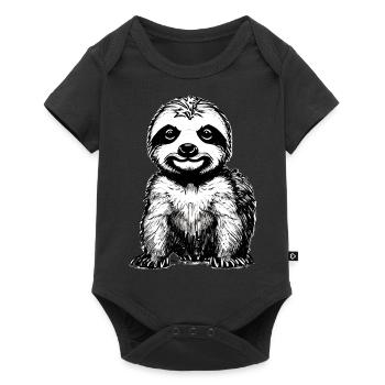 Sloth Fatigue Sloth Drawing Sloths - Baby Premium short-sleeve bodysuit - black - Front