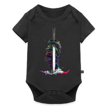 Épée magique - Body à manches courtes Premium Bébé - noir - Devant
