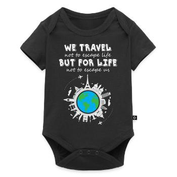 World Traveler - Baby Premium short-sleeve bodysuit - black - Front
