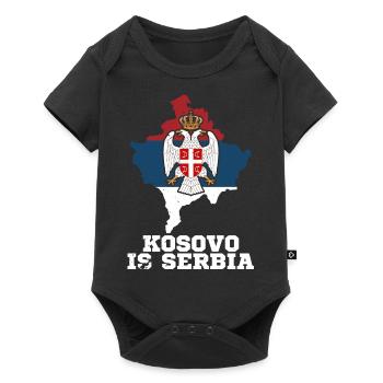 Belgrade Serbian Serbia Serbian Srbija Yugoslavija - Baby Premium Kurzarmbody - Schwarz - Vorne