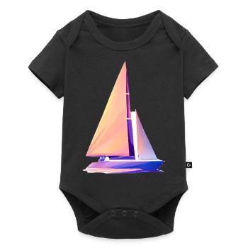 Sailing ship Sailboat Sailing Sailing Sailing Sailing - Baby Premium short-sleeve bodysuit - black - Front