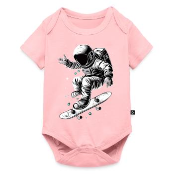 Skater Astronaut - Baby Premium short-sleeve bodysuit - rose - Front