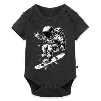 Skater Astronaut - Baby Premium short-sleeve bodysuit - black - Front