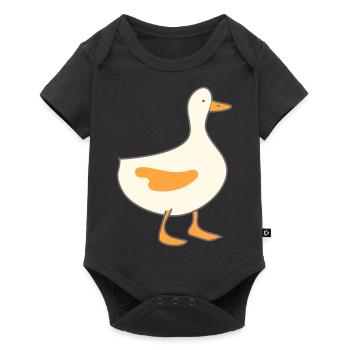 Ente 4 - Baby Premium Kurzarmbody - Schwarz - Vorne