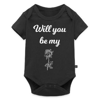 Flower Flower Plant - Baby Premium short-sleeve bodysuit - black - Front