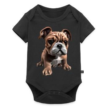 Propriétaires de chiens Chien Bulldog Chiens Propriétaires de chiens - Body à manches courtes Premium Bébé - noir - Devant