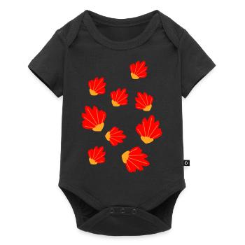 Flower Flower Plant - Baby Premium short-sleeve bodysuit - black - Front