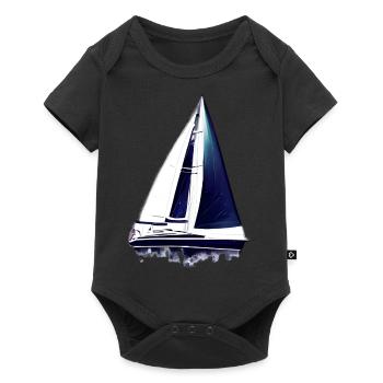 Voilier Voilier Voilier Voilier Voile Marin - Body à manches courtes Premium Bébé - noir - Devant