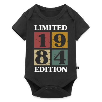 Vintage Gift 1984 Anniversary Limited Edition - Baby Premium short-sleeve bodysuit - black - Front
