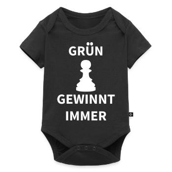 boardgame chess backgammon game night - Baby Premium Kurzarmbody - Schwarz - Vorne