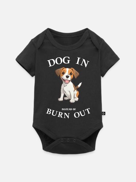 Hund Büro Bürohund Hundebesitzer Welpe Arbeit Job - Baby Premium Kurzarmbody - Schwarz