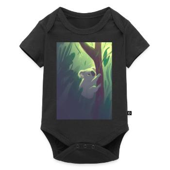 Ein Koala hängt an einem Baum - Baby Premium Kurzarmbody - Schwarz - Vorne