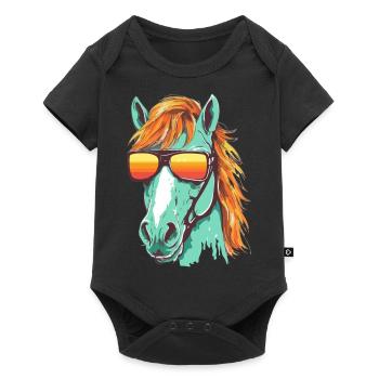 Reto le cheval - Body à manches courtes Premium Bébé - noir - Devant