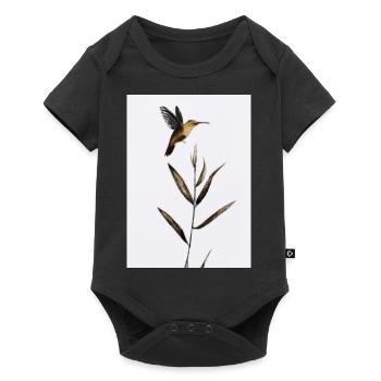 Abstrakter Vogel - Baby Premium Kurzarmbody - Schwarz - Vorne