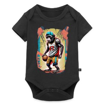 IMG 1529 - Baby Premium Kurzarmbody - Schwarz - Vorne