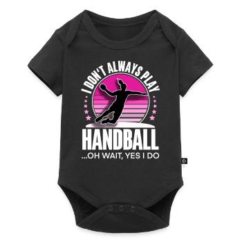 Handballeur handballeur - Body à manches courtes Premium Bébé - noir - Devant