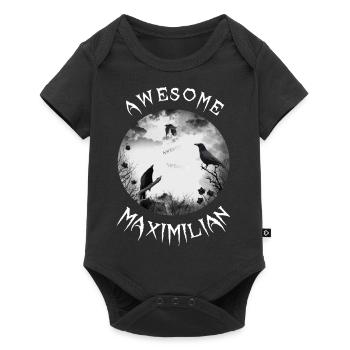Maximilian Geburtstag Max - Baby Premium Kurzarmbody - Schwarz - Vorne