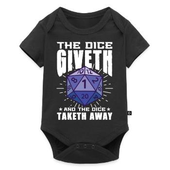 The Dice giveth and dice taketh away - Baby Premium short-sleeve bodysuit - black - Front