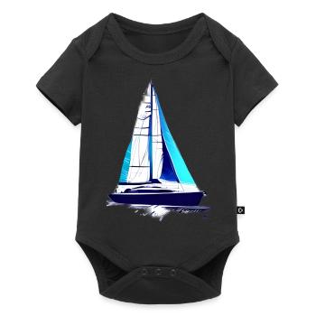 voilier voilier voilier voilier voilier voilier - Body à manches courtes Premium Bébé - noir - Devant