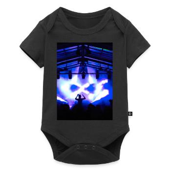 DJ beim Festival - Baby Premium Kurzarmbody - Schwarz - Vorne