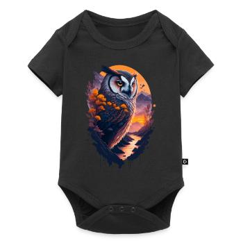 Beautiful owl - Baby Premium short-sleeve bodysuit - black - Front