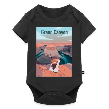 Grand canyon - Body à manches courtes Premium Bébé - noir - Devant