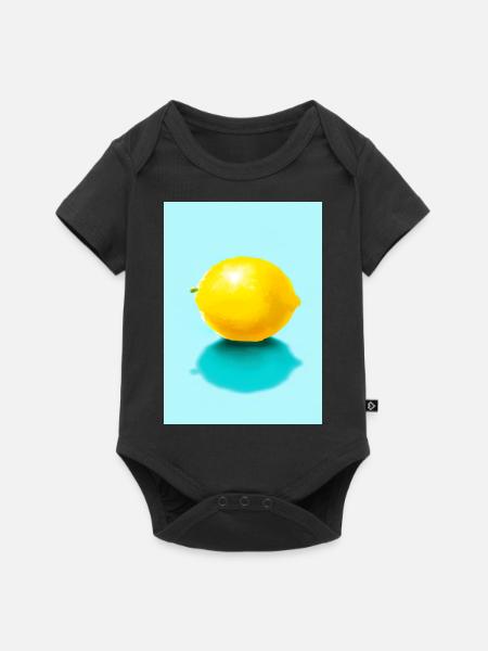 Zitrusfrüchte - Baby Premium Kurzarmbody - Schwarz