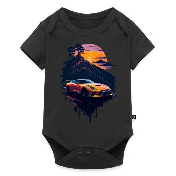 Classic sports car - Baby Premium short-sleeve bodysuit - black - Front