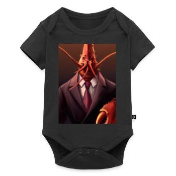 Hummer im Anzug - Baby Premium Kurzarmbody - Schwarz - Vorne