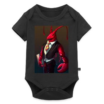 Hummer im Anzug - Baby Premium Kurzarmbody - Schwarz - Vorne