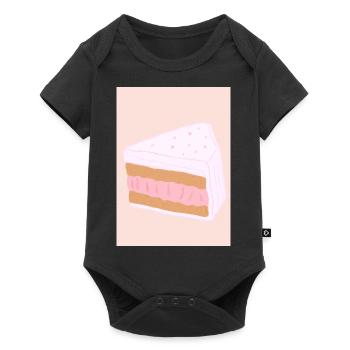 Pastell-Kuchen - Baby Premium Kurzarmbody - Schwarz - Vorne