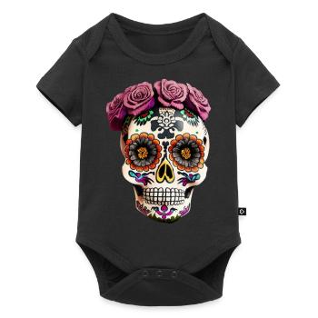Dia de los Muertos - Body à manches courtes Premium Bébé - noir - Devant