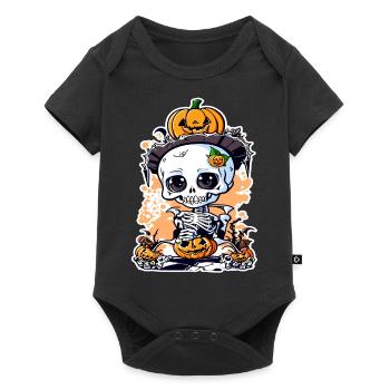 Halloween Knut - Baby Premium Kurzarmbody - Schwarz - Vorne