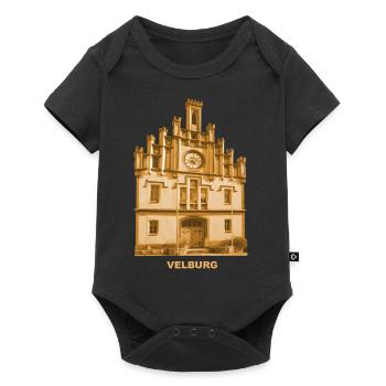 Hôtel de ville de Velburg Haut-Palatinat Bavière - Body à manches courtes Premium Bébé - noir - Devant