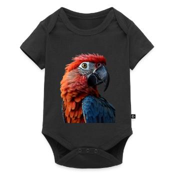 Perroquet - Body à manches courtes Premium Bébé - noir - Devant
