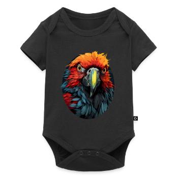 Perroquet - Body à manches courtes Premium Bébé - noir - Devant