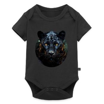 Panther - Baby Premium short-sleeve bodysuit - black - Front